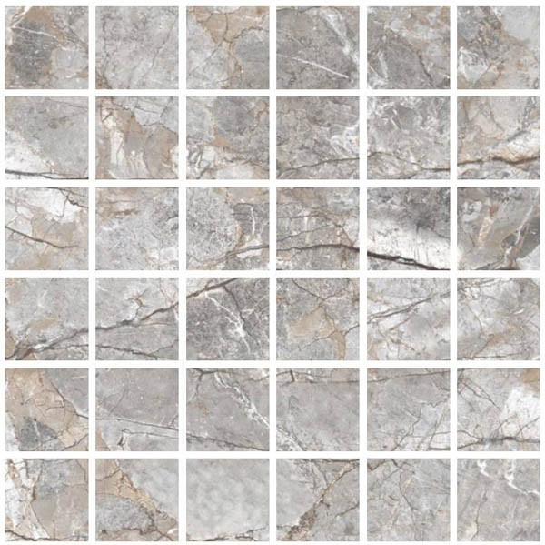 Мозаика NIROVA SILVER Rocker (47х47) 29.7x29.7 от Varmora (Индия)