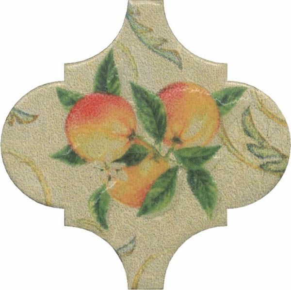 Декор Арабески котто орнамент (OP/A168/65000) 6.5x6.5 от Kerama Marazzi (Россия)