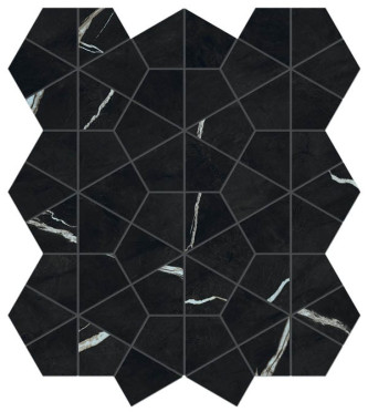 Мозаика Marvel Meraviglia Black Origin Hexagon Lapp.(AJQ2) 40.3x46.6 от Atlas Concorde (Италия)