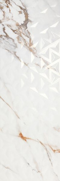 Настенная плитка FIRENZE 1219 CALACATTA GOLD REL GEO RET (POR_F1219_CALRG_120) 40x120 от Porcelanite Dos (Испания)