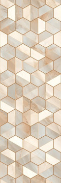 Настенная плитка EC. Rodas DC.Hex Warm 33.3x100 от Ecoceramic (Испания)