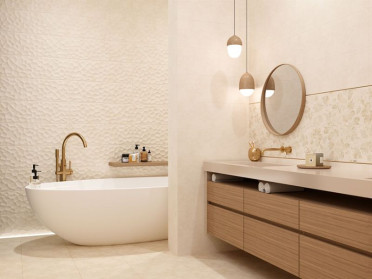 Вставка Organic цветы бежевый (OR2U011DT) 25x75 от Mei (Германия)