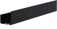 Полка Aquanet Магнум 90x12 черная матовая, с крючками