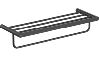 Полка для полотенец Aquatek Лира AQ4415MB черный