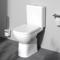 Унитаз-компакт напольный с бачком и сиденьем микролифт AM.PM Sunny C85C8601SC безободковый