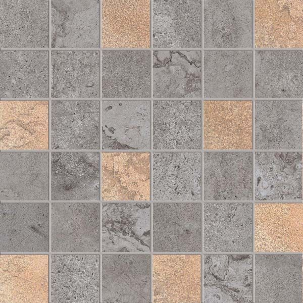Мозаика ALPES RAW MOS.QUADR.GLAM LEAD 30x30 от ABK Ceramiche (Италия)