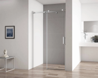 Душевая дверь в нишу Cezares Stylus-Soft 160 см. профиль хром, стекло прозрачное