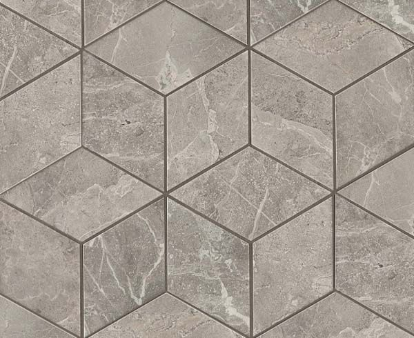 Мозаика Marvel Grey Fleury Mos. Esagono Lapp. ADVO 30x35 от Atlas Concorde (Италия)
