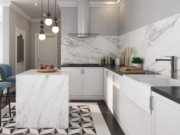 Керамогранит MARBLES CR.NIRO White полированный 60x120 от Pamesa (Испания)