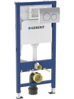 Инсталляция для унитаза Geberit Duofix 458.118.21.2, кнопка смыва Delta 20 хром