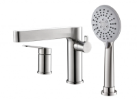 Смеситель для ванны BelBagno Delta DEL-BVD3-IN сталь