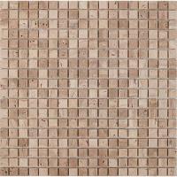 pixmosaic PIX 259 Travertine, чип 15х15 мм, сетка 305х305х4 мм, Матовая