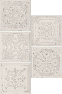 Настенная плитка Gatsby White Tin (Mix 5) 20.1x20.1 от Aparici (Испания)