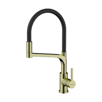 Смеситель для кухни с выдвижной лейкой Omoikiri Sinto 2 Plus-LG-BL 4994469 светлое золото