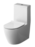 Унитаз-компакт напольный с бачком и сиденьем микролифт AM.PM Func C8F8900SC безободковый