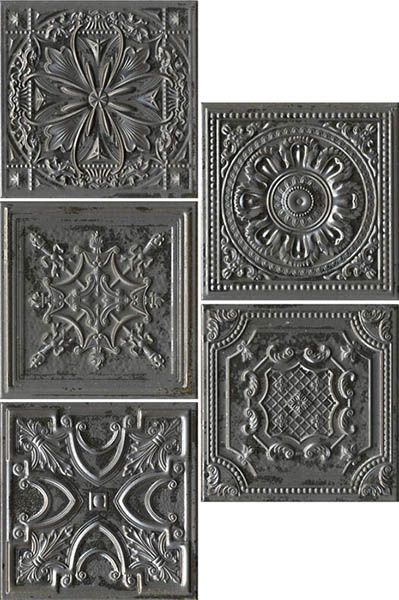 Настенная плитка Gatsby Lead Tin (Mix 5) 20x20 от Aparici (Испания)