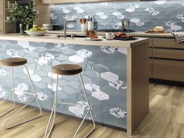 Настенная плитка HARLEQUIN NAVY 10x20 от APE Ceramica (Испания)