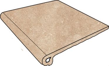 Фронтальная ступень Urban Beige Anti-Slip Round. Beige 30x33 от Gres de Aragon (Испания)