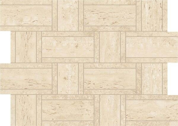 Мозаика Marvel Travertine Sand Mosaico Basketweave (AF9N) 35x47 от Atlas Concorde (Италия)