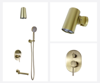 Душевой комплект Bronze de Luxe Scandi 14582-501BR бронзовый