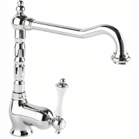 Смеситель для кухни Cezares Margot MARGOT-LLM2-01-Bi хром ручка белая