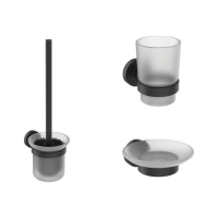 Набор аксессуаров Ideal Standard IOM A9245XG черное матовое стекло