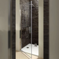 Душевая дверь в нишу Jacob Delafon Contra 90 см. профиль хром, стекло прозрачное