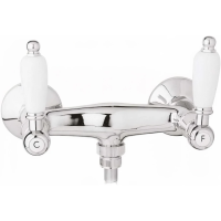 Смеситель Cezares First FIRST-DS-01-Bi для душа хром ручки белые