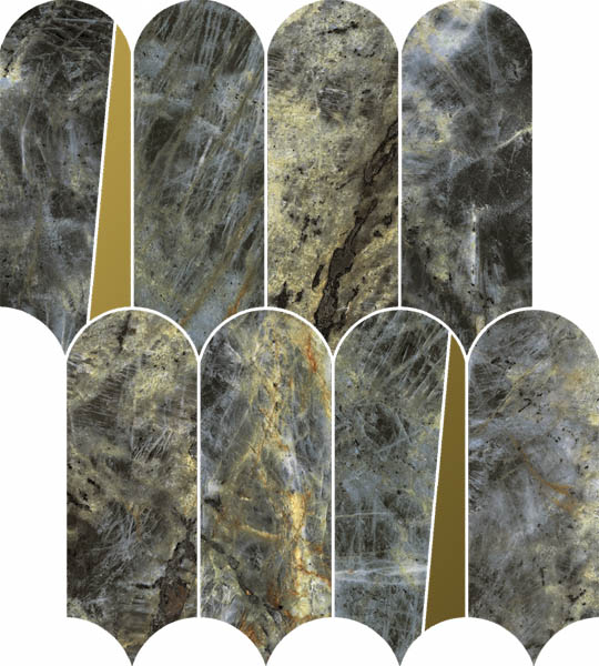 Мозаика STELLARIS MADAGASCAR DARK MOSAICO ELEGANT (620110000237) 32.5x36.1 от Italon (Россия)