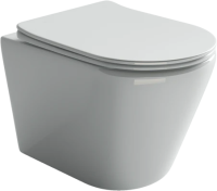 Унитаз подвесной с сиденьем микролифт Ceramica Nova Highlight CN1804 безободковый