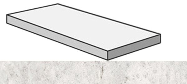 Угловая ступень SENSI GEMS ANG.TOP DX ICEBERG правая (PF60006418) 32x120x4.5x2 от ABK Ceramiche (Италия)