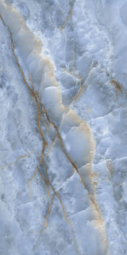 Керамогранит BOOKMATCH ONICE BLUE A POLISHED 160x320x0.6 от Ascale (Испания)