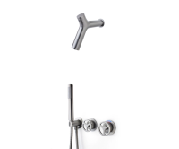 Душевой комплект Bronze de Luxe Liberty 5011GG-P серый