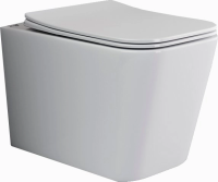 Унитаз подвесной с сиденьем микролифт Ceramica Nova Cubic CN1806 безободковый