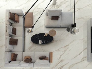 Керамогранит Marvel Meraviglia Calacatta Kit Endless 4pcs 6mm Lapp. (AKFI) 160x320 от Atlas Concorde (Италия)