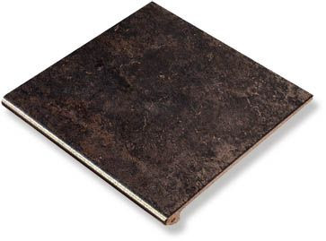 Фронтальная ступень Metalica Peldano Fior. Basalt 33x33 от Exagres (Испания)