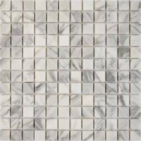 pixmosaic PIX 242 Bianco carrara, чип 23x23 мм, сетка 305х305x6 мм, Полированная