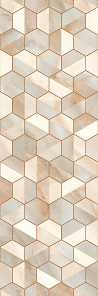 Настенная плитка EC. Rodas DC.Hex Warm 33.3x100 от Ecoceramic (Испания)