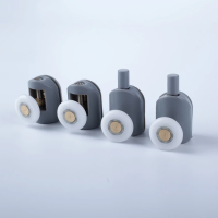 Ролики IDDIS 2 верхних 2 нижних одинарные D=23 мм серый стекло 4 мм 966S23GR4DZ