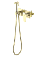 Гигиенический душ со смесителем Aquatek Оберон AQ1220BG шлифованное золото