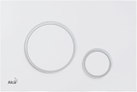 Кнопка смыва AlcaPlast Basic M776 белая/хром