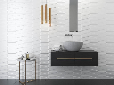 Плитка настенная Tel Awiv Bianco Struktura A 29.8x89.8 от Paradyz (Польша)