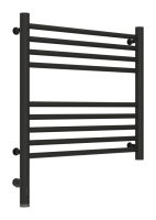 Полотенцесушитель электрический 500х500 Сунержа Богема + прямая 15-5804-5050 черный