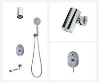 Душевой комплект Bronze de Luxe Scandi 14582-501C хром