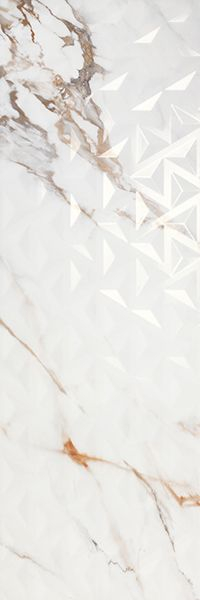 Настенная плитка FIRENZE 1219 CALACATTA GOLD REL GEO RET (POR_F1219_CALRG_120) 40x120 от Porcelanite Dos (Испания)