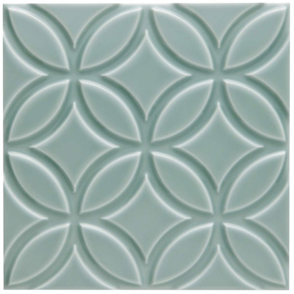Декор NERI LISO BOTANICAL SEA GREEN (ADNE4147) 15x15 от ADEX (Испания)