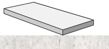 Угловая ступень SENSI GEMS ANG.TOP DX ICEBERG правая (PF60006418) 32x120x4.5x2 от ABK Ceramiche (Италия)