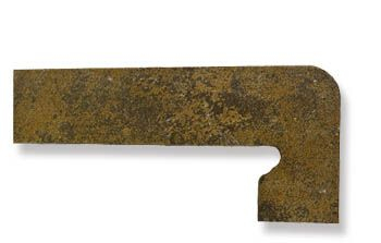 Плинтус Metalica Zanquin Fior izda/dcha Vulcano левый/правый 39.5x17.5 от Exagres (Испания)