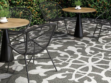 Керамогранит Багатти DD843300R белый чёрный обрезной 80x80 от Kerama Marazzi (Россия)