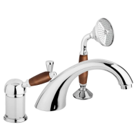 Смеситель на борт ванны с выдвижным душем Cezares Elite ELITE-BVDM-01-Nc хром